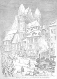 Alte Leonhardskirche und Hafenbahn