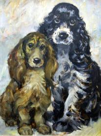 Dackel und Spaniel